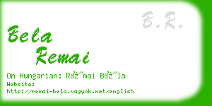 bela remai business card